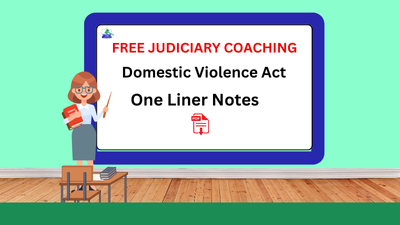 Domestic Violence Act One Liner Notes